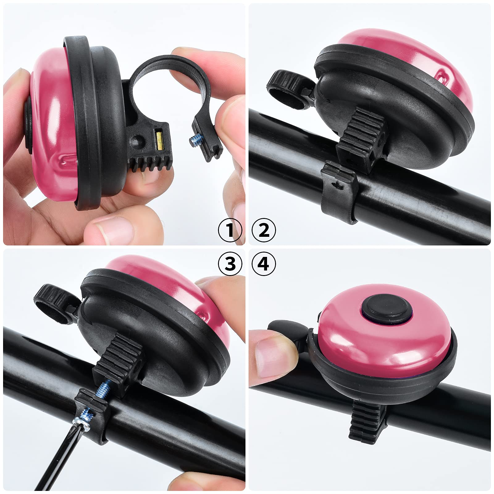 **Classic Aluminum Bicycle Bell - Loud & Clear Bike Bell for Adults & Kids - Perfect for Commuting, Cycling, and Outdoor Adventures**