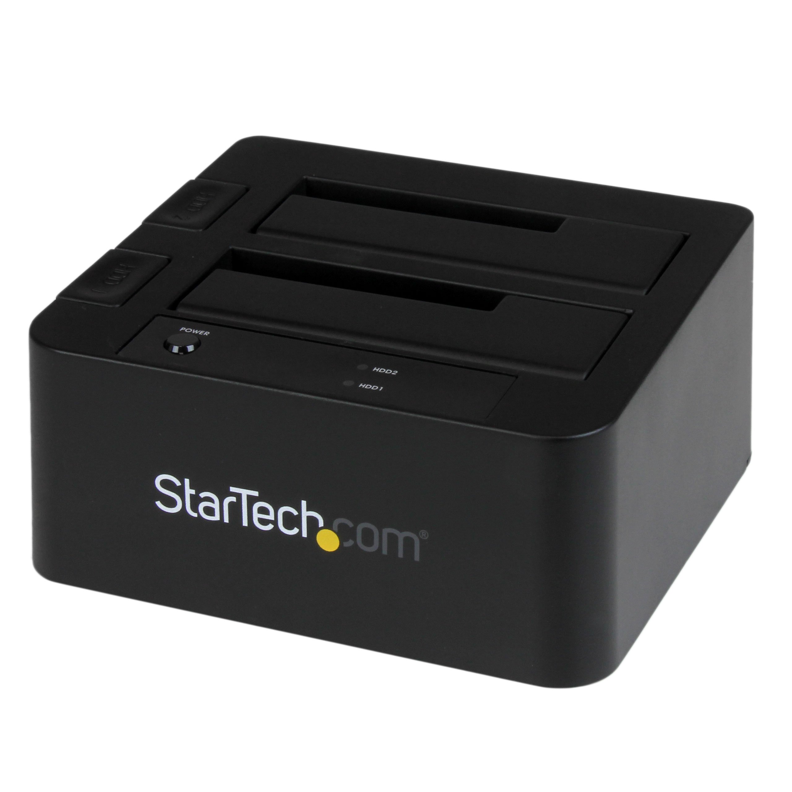 StarTech.com Dual-Bay USB 3.0 & eSATA to SATA Hard Drive Docking Station for 2.5/3.5