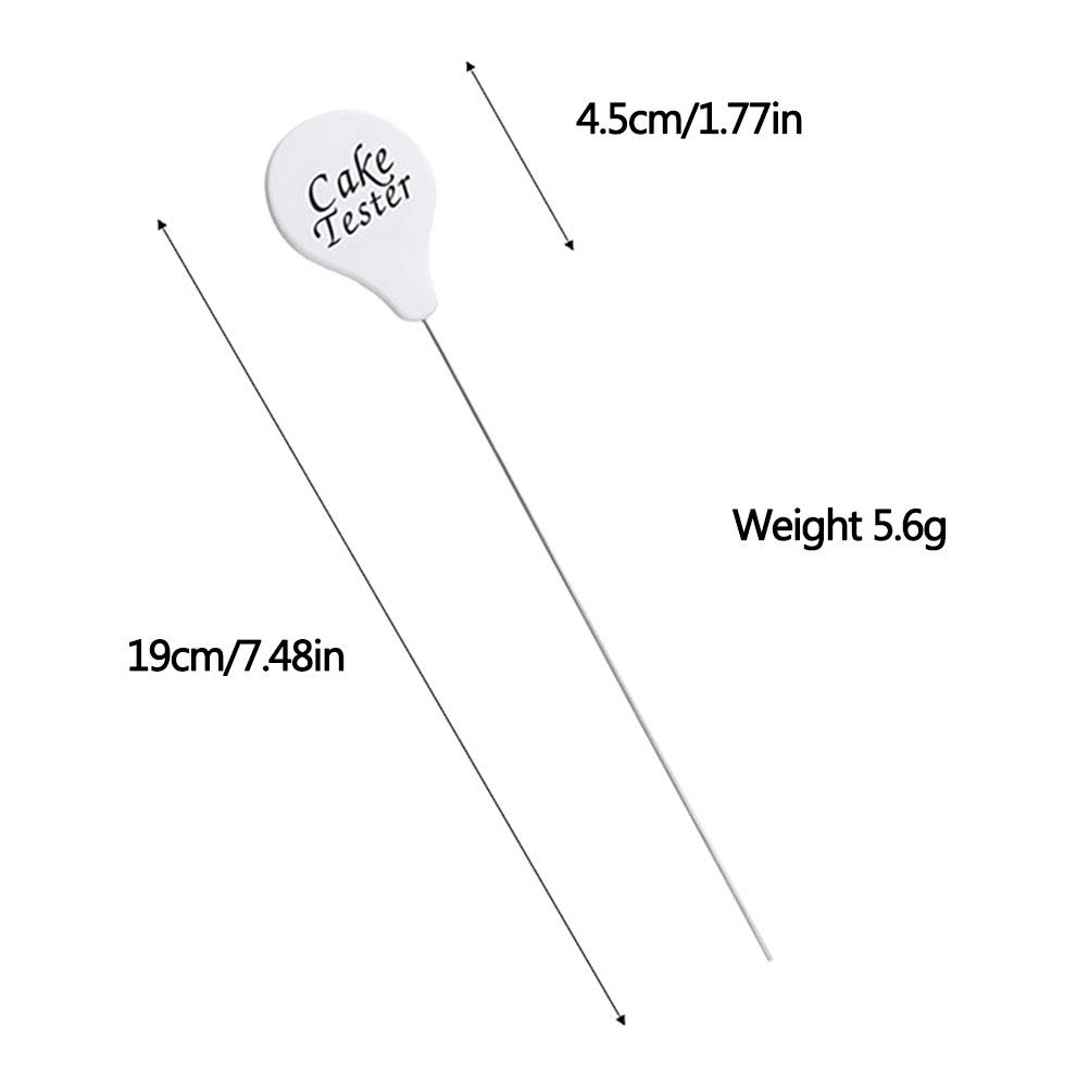Calayu Stainless Steel Cake Tester - Reusable Kitchen Tool for Baking, Potato & Meat Probe - Perfect for Cupcakes, Muffins & Bread - Ideal for Home Bakers & Professional Chefs