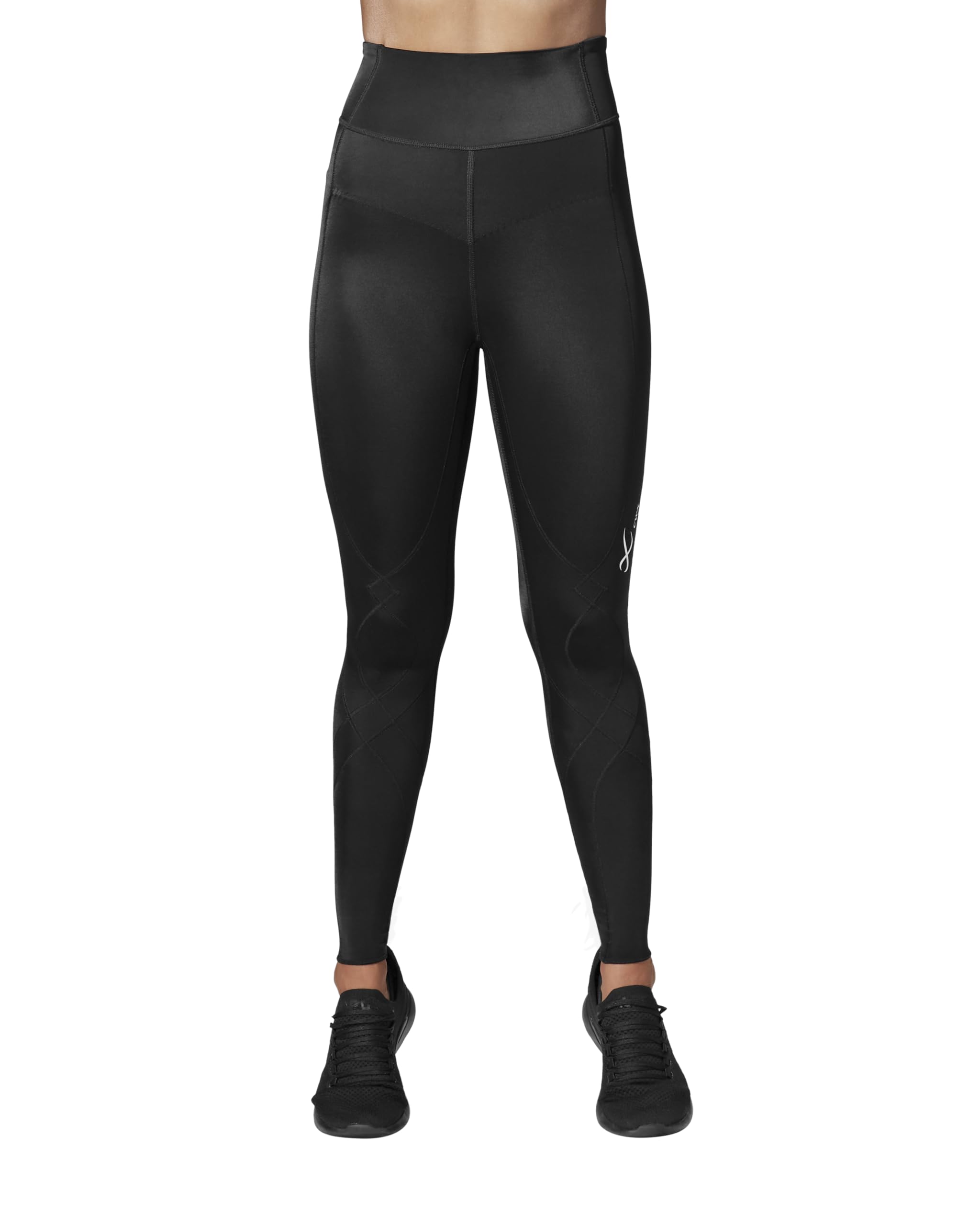 CW-X Women's Stabilyx 3.0 Joint Support 3/4 Capri Compression Tight - High-Rise Running Leggings with Back Phone Pocket - Perfect for Marathon Training, Gym Workouts & Outdoor Activities