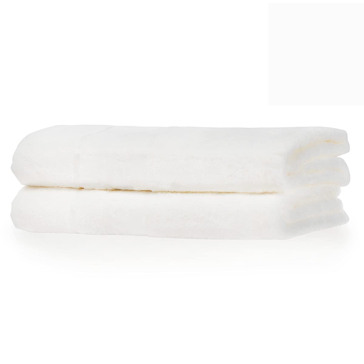 IVIL Soft Comfort Bath Towel Set of 2 - 100% Cotton Highly Absorbent Towels 52x26 Inches - Machine Washable Beige Bath Sheets for Spa, Gym & Luxury Home Use