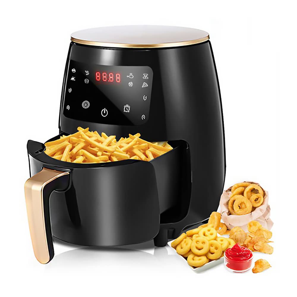 1400W 4.5L Oil-Free Air Fryer with 360° Even Cooking, Smart Timer & Temperature Control - Healthy Electric Air Fryer for Home Cooking | Perfect for Frying, Baking, Roasting & Reheating Food