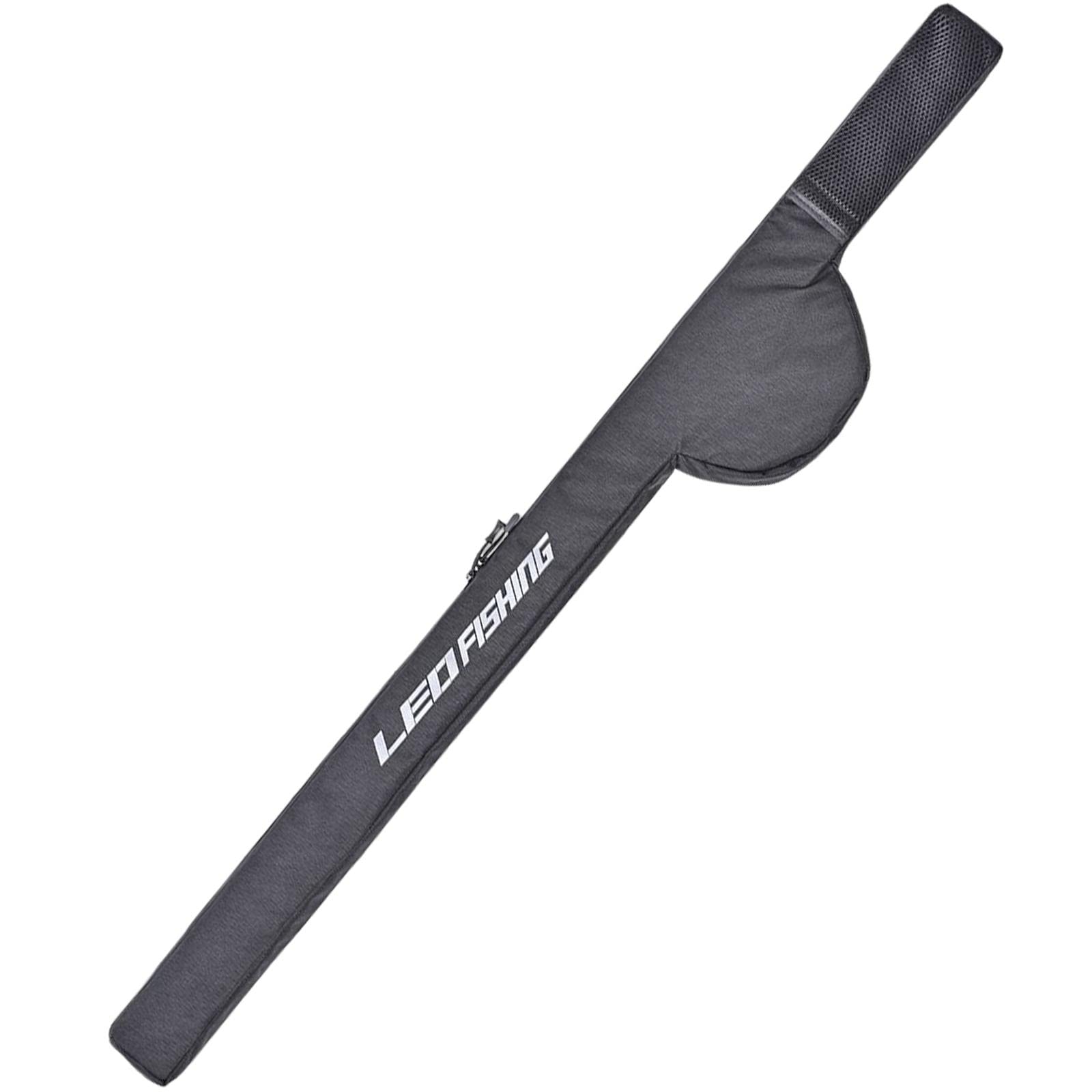 Almencla Foldable Fishing Rod and Reel Storage Case - Portable Fishing Pole Bag Holder for Fly Fishing Rods - Perfect for Travel, Camping, and Outdoor Fishing Adventures