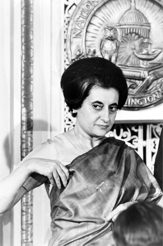Indira Gandhi 1966 Photo - Indian Prime Minister Portrait - Press Club Washington DC - For History & Politics Fans