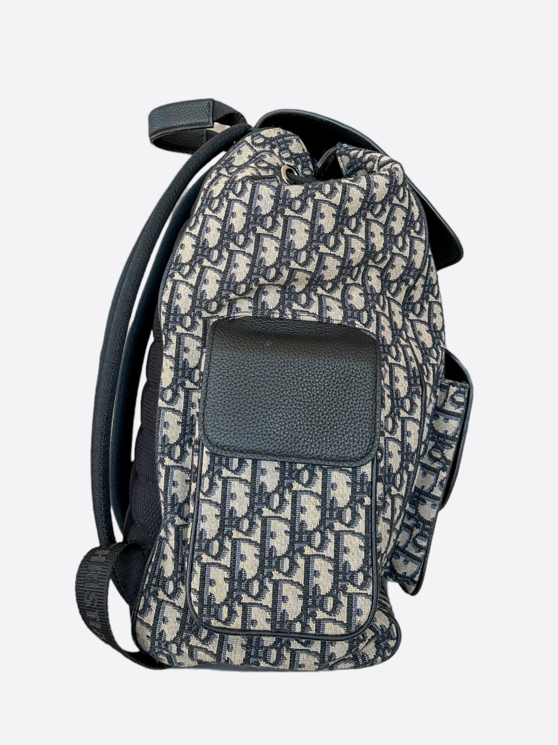 Dior Beige Oblique Saddle Backpack - Luxury Designer Shoulder Bag for Women | Perfect for Travel, Work & Everyday Use