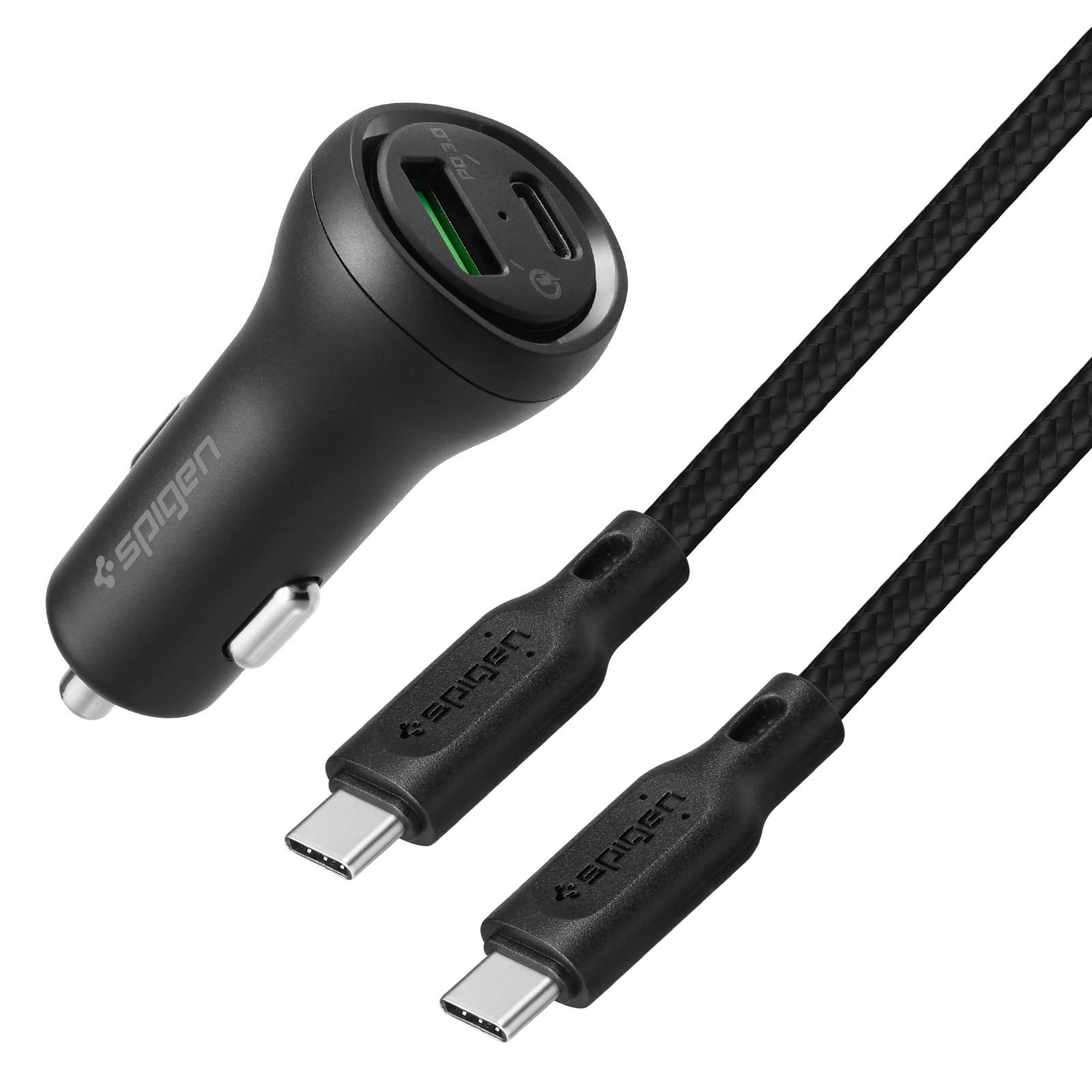 45W USB C Car Charger with USB C to C Cable - Fast Charging for iPhone 15/14/13, Samsung Galaxy, iPad - Perfect for Road Trips & Commuting