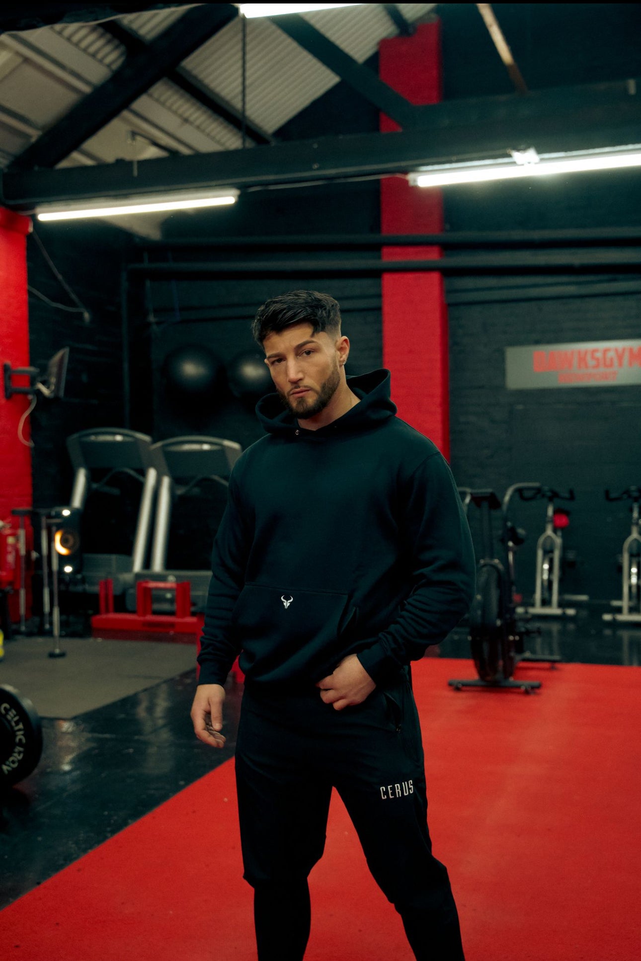 Cerus Black Training Club Hoodie - Premium Workout Hoodie for Men & Women - Gym, Running, Yoga & Casual Wear