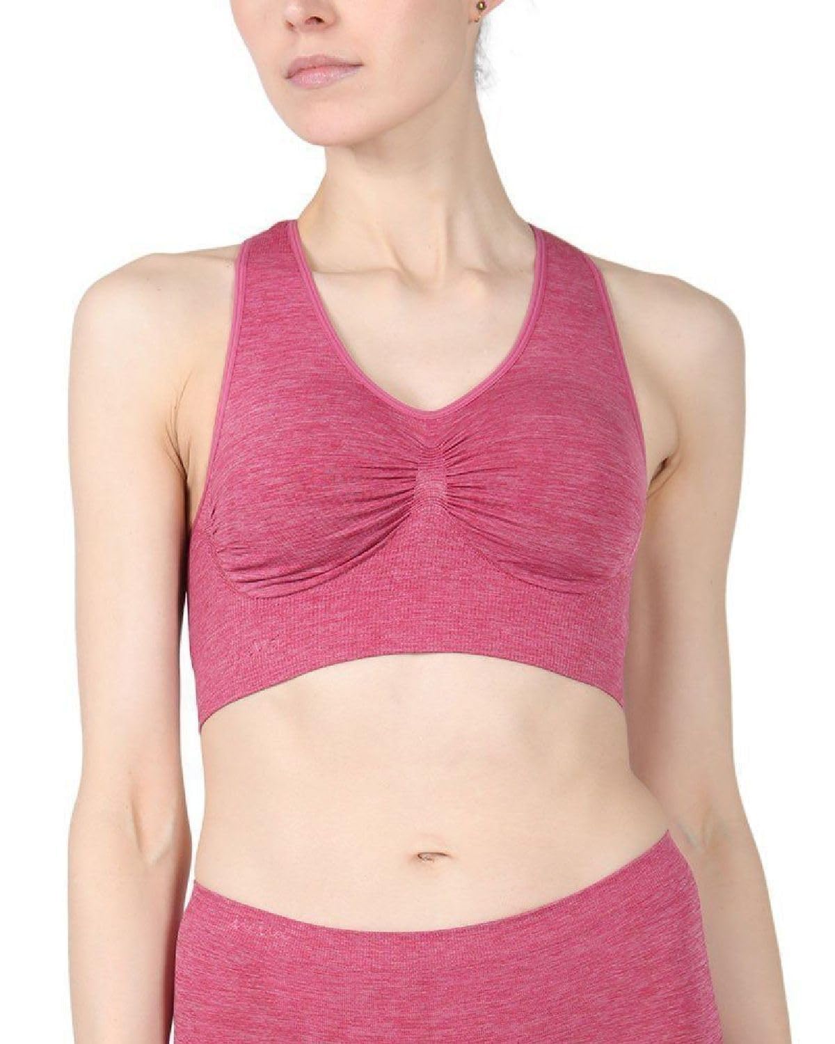 SlimMe Racerback Sports Bras for Women - Seamless Comfortable Compression Workout Bra - Sizes Small to 2X - Perfect for Yoga, Running, Gym & Active Lifestyle