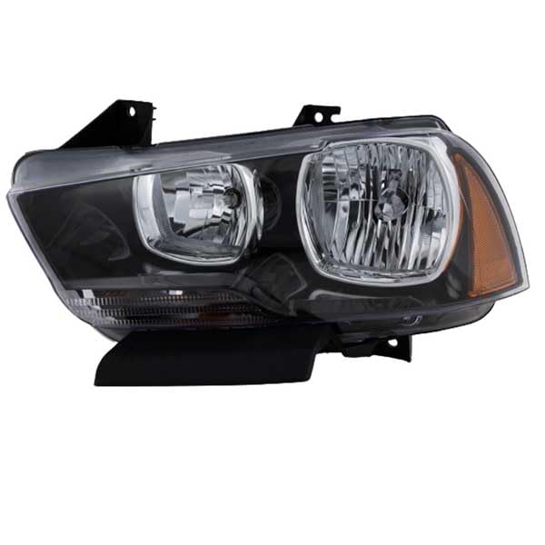 Compatible with 2011-2014 Charger Headlight Assembly - Halogen Headlamp Replacement with Bulb (Left Driver Side) - Perfect for Night Driving & Vehicle Upgrades