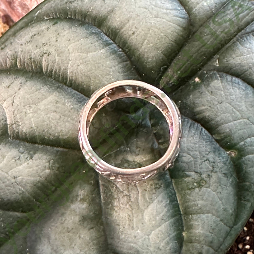 Sterling Silver Vine Band Ring for Women - Size 7, Adjustable Botanical Leaf Design Jewelry - Perfect for Weddings, Anniversaries & Nature-Inspired Fashion