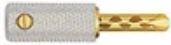 Wireworld Uni Term Gold Banana Plugs with Sockets - Set of 8 High-Quality Audio Connectors for Home Theater & Speaker Systems