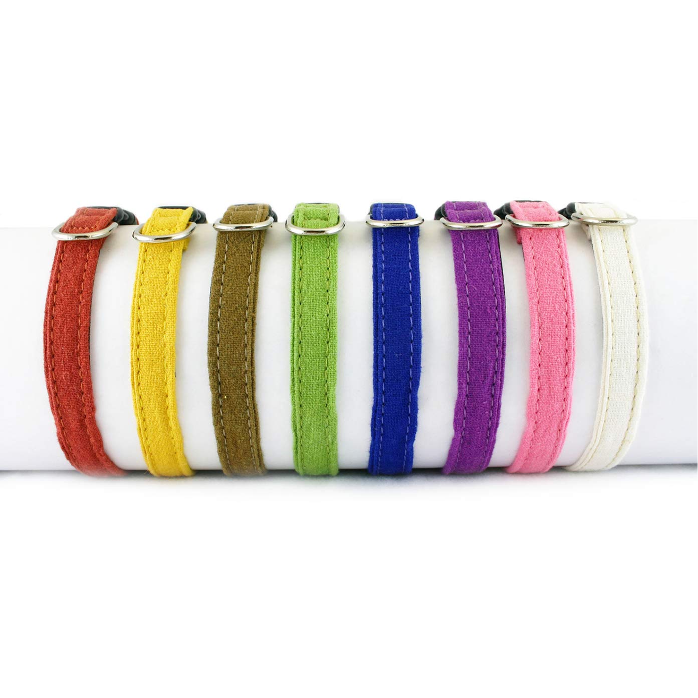 Organic Hemp Cat Collar - Dusty Red Rose | Eco-Friendly Pet Accessory for Indoor & Outdoor Cats | Perfect for Daily Walks, Grooming & Photo Shoots
