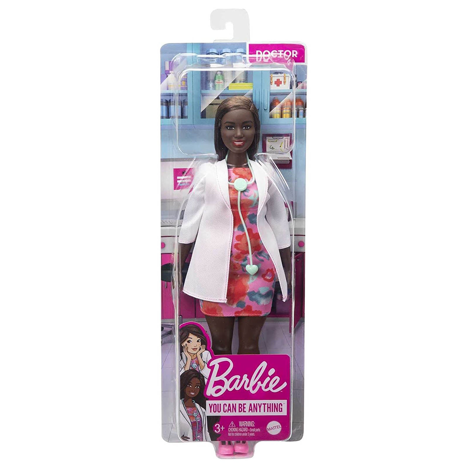 Barbie You Can Be Anything Doctor Brunette Doll - Inspiring Role Play Toy for Kids, Perfect for Imaginative Play & Career Exploration