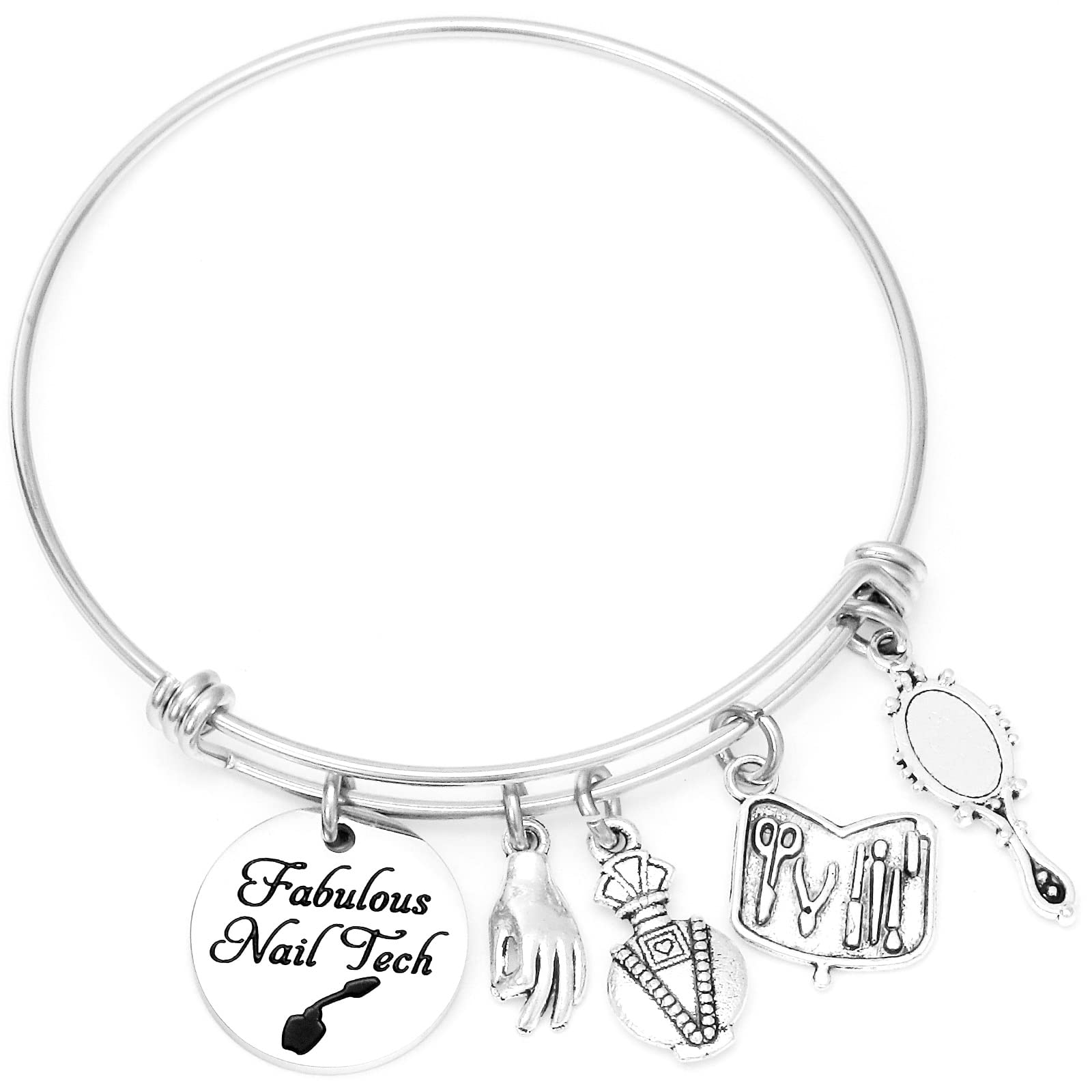 Stylish Nail Bracelet Jewelry for Women - Perfect Gift for Nail Technicians, Beauticians & Manicurists - Ideal for Graduation, Appreciation & Professional Use - Enhance Your Nail Salon Style