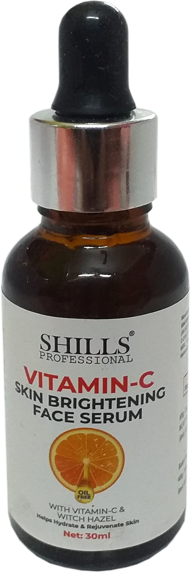 SHILLS Professional Vitamin C Brightening Face Serum 30ml - Anti-Aging & Glowing Skin Treatment for Dark Spots, Wrinkles - Day & Night Use for All Skin Types