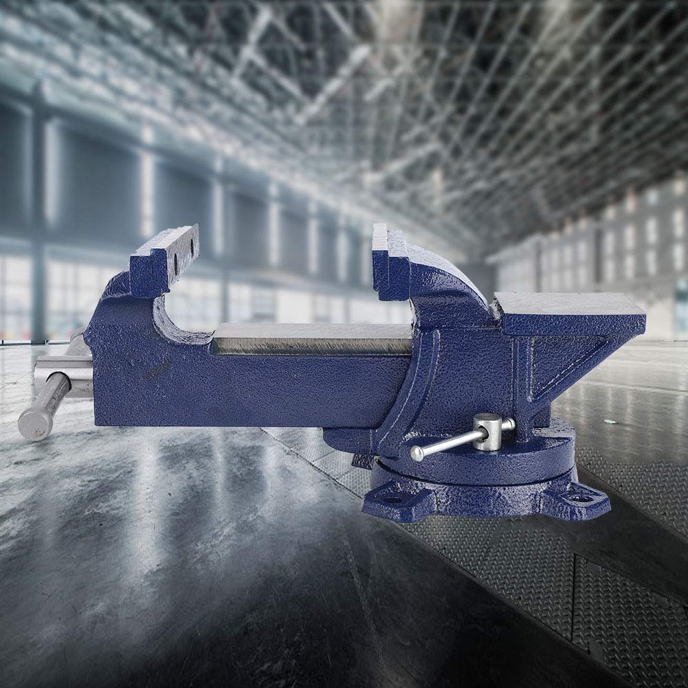 Heavy Duty Cast Iron Bench Vise - High Hardness Metalworking & Woodworking Clamp for DIY Projects, Home Workshop, and Garage Repairs