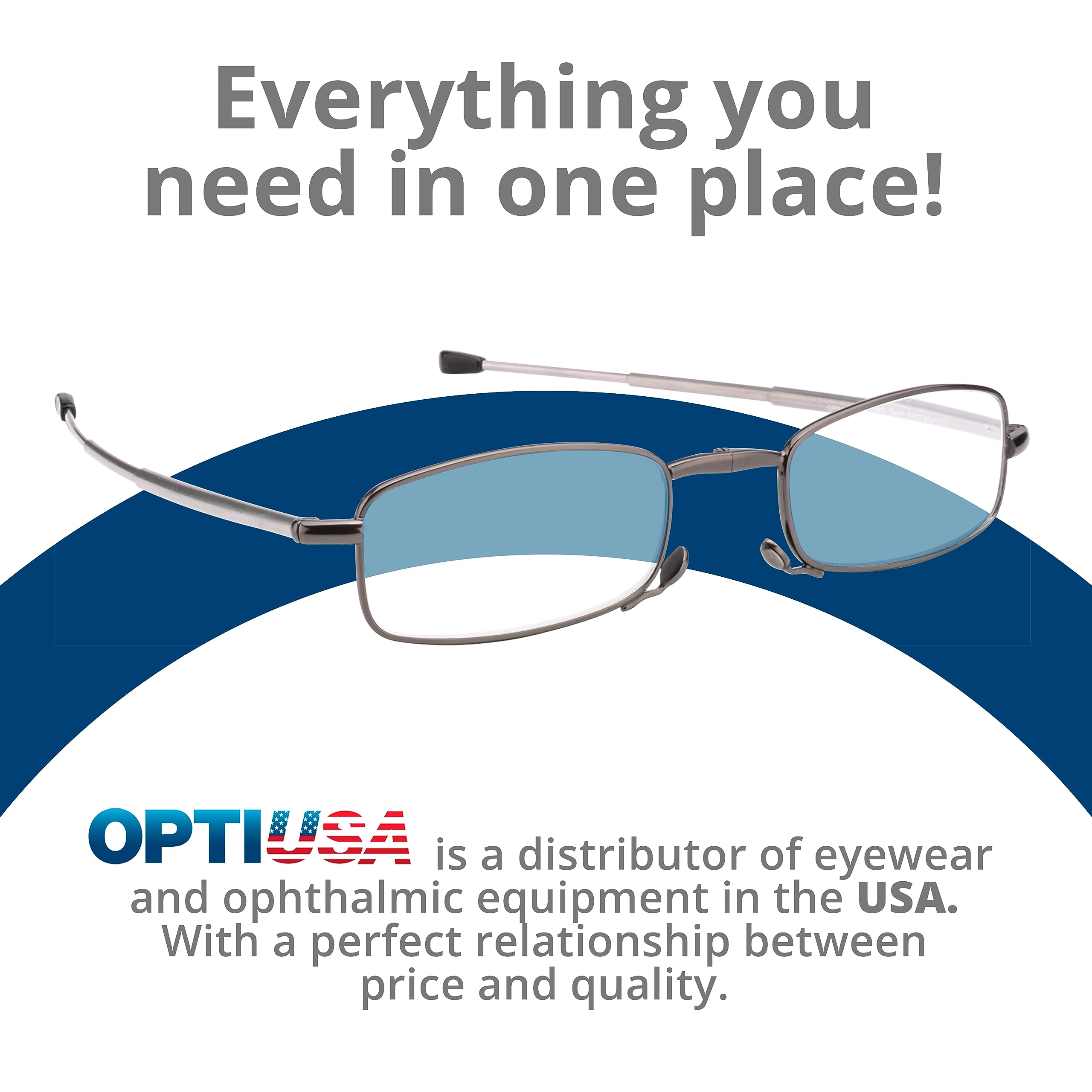 Foldable Reading Glasses with Case - Lightweight Folding Eyeglasses for Women & Men - AR Compatible - Perfect for Travel, Reading & Computer Use