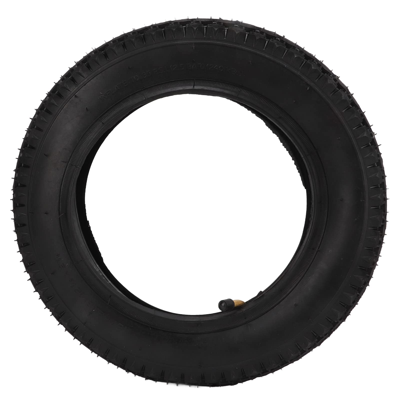 12.5x2.25 Inch E-Bike Tires with Inner Tube - Shock Absorbing, Angled Valve Stem for Electric Bicycles | Perfect for Commuting, Off-Road Adventures & Urban Riding