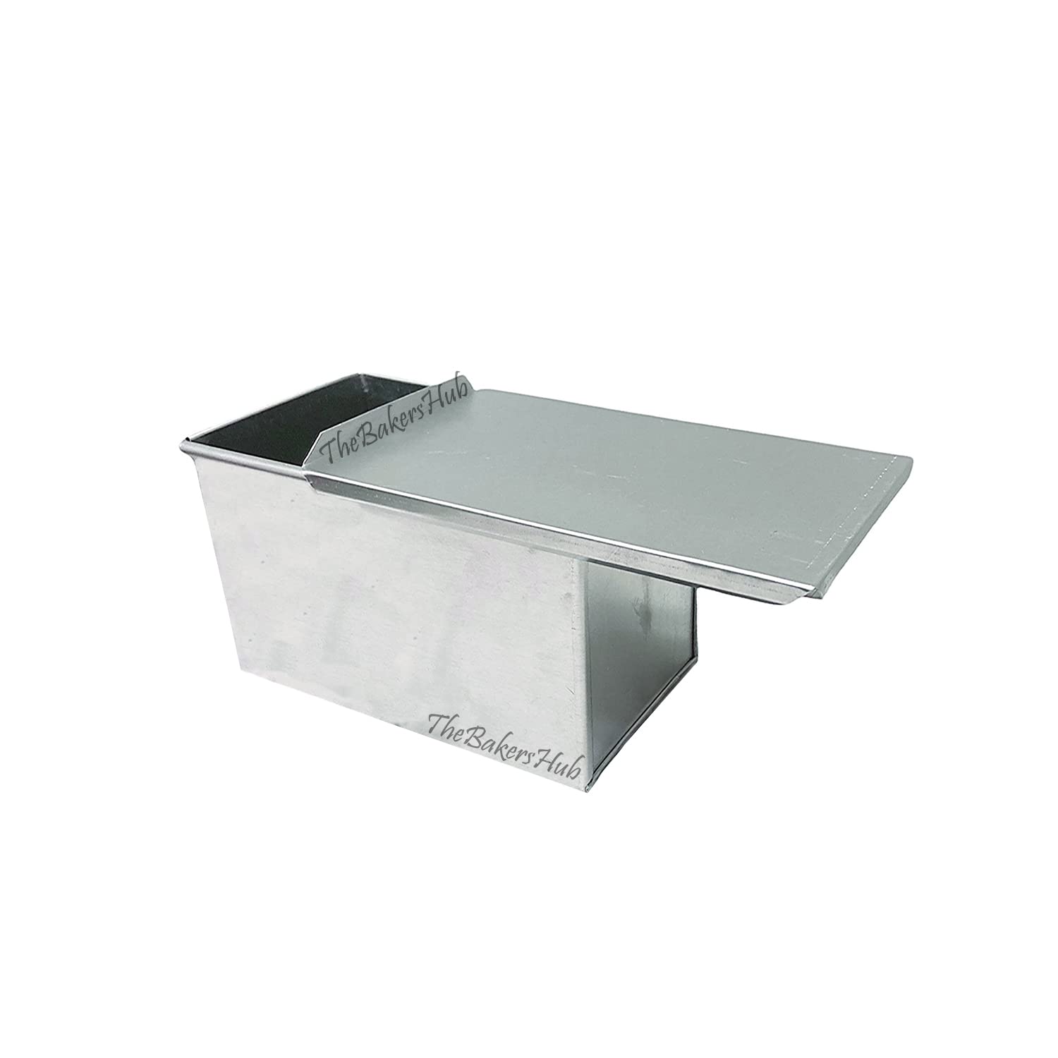 Stainless Steel Bread Loaf Pan with Lid - 19cm Rectangular Baking Tin for Homemade Bread, Cake & Plum Cake | Oven & Microwave Safe | Perfect for Baking, Meal Prep & Gifts