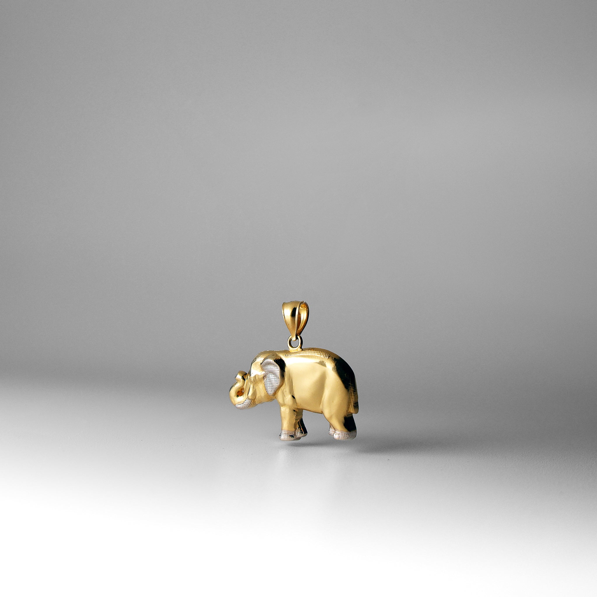 Stylish Gold and Silver Two-Tone Elephant Pendant Necklace - Model 1625 | Perfect for Gifts, Jewelry Collections & Spiritual Symbolism