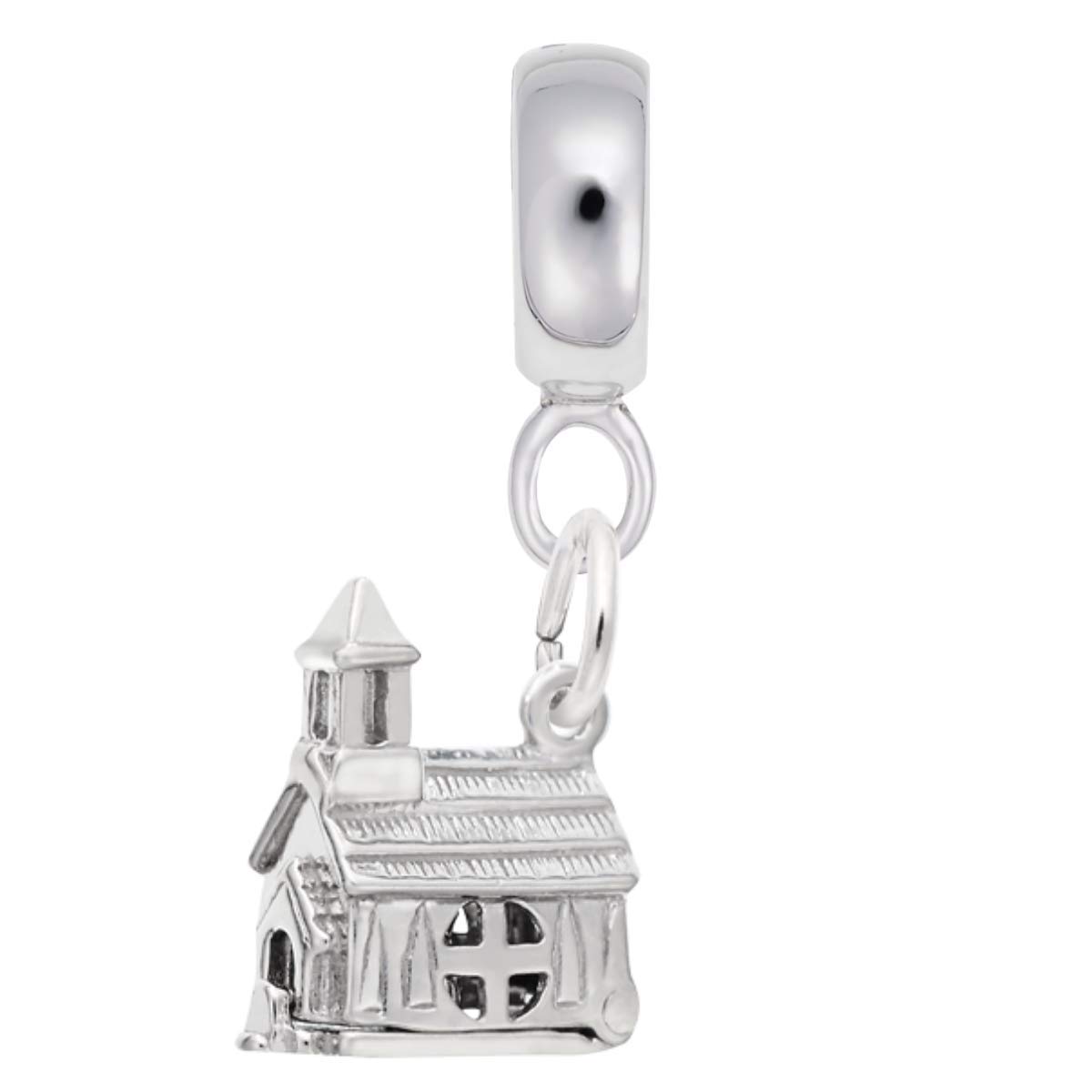 Elegant Church Charm Dangle Beads for Handmade Bracelets & Necklaces - Perfect for DIY Jewelry Making, Religious Gifts, and Wedding Accessories