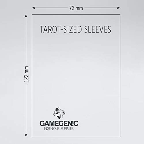 5 Packs Gamegenic Prime Board Game Sleeves - 50ct Tarot Size Card Protectors | Premium Value Bundle for MTG, Yu-Gi-Oh, Pokemon & Collectible Card Games | Perfect for Game Nights & Card Protection