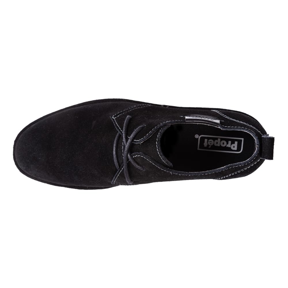 Propet Men's Finn Oxford Casual Shoes - Comfortable & Stylish Black Dress Shoes for Work, Walking & Everyday Wear