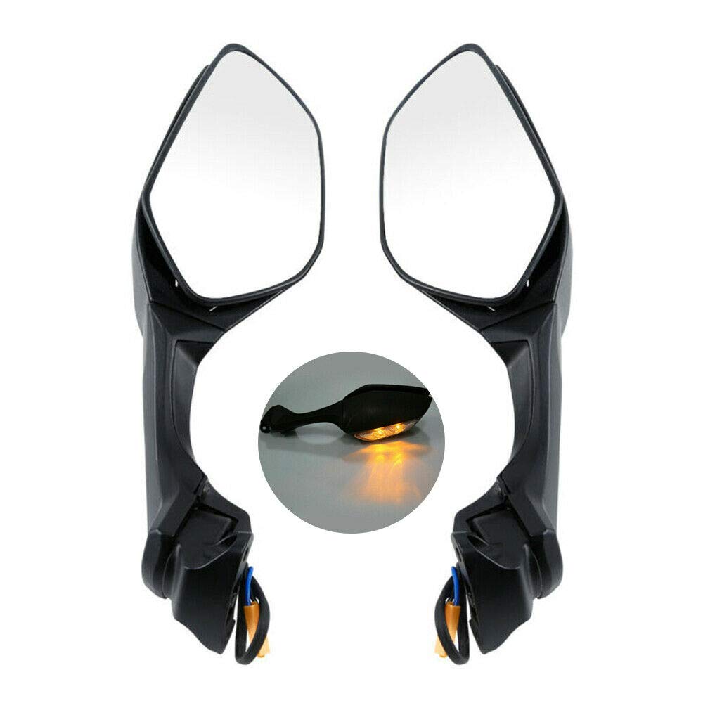 TCMT Motorcycle Rear View Mirrors for Kawasaki Ninja ZX10R (2016-2023) - Universal Side Mirrors Replacement for Better Visibility & Safety Riding