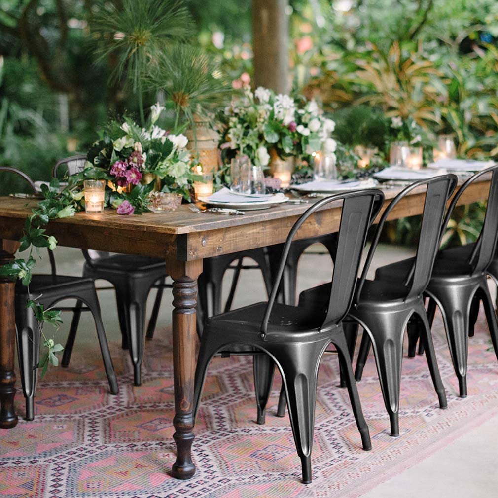 4-Pack Metal Dining Chairs - 18