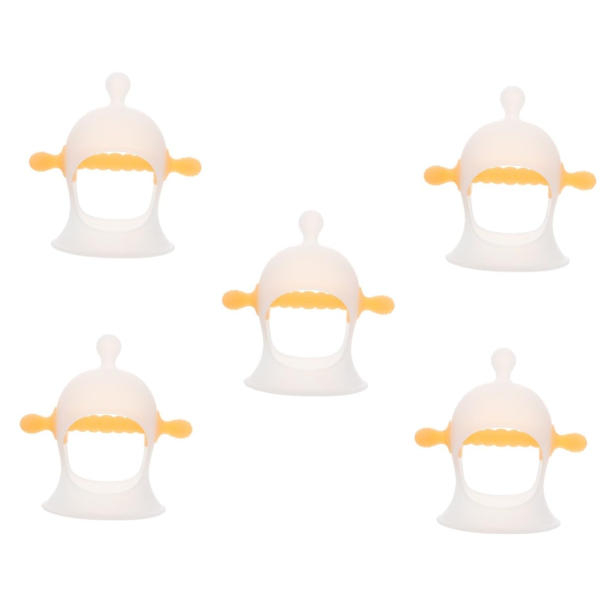VICASKY 5-Piece 3D Hand Newborn Baby Boy Pacifier Toys - Soft & Safe Teething Relief for Infants 0-12 Months | Perfect for Soothing Sore Gums, Crib & Stroller Use