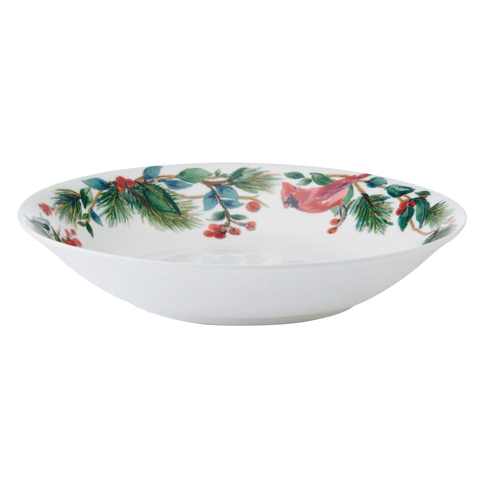 Winter Cardinal Serving Bowl - Elegant Holiday Dinnerware for Christmas & Thanksgiving Entertaining - Perfect for Soups, Salads & Side Dishes