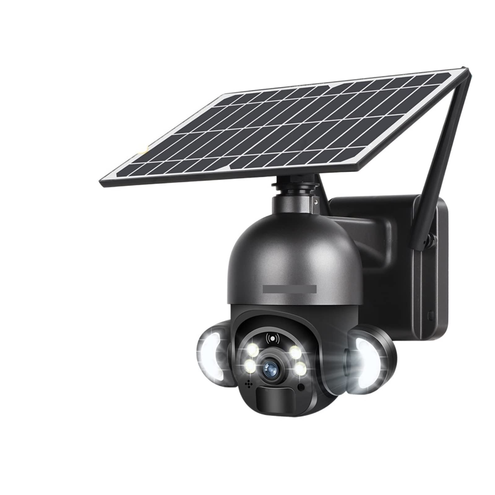4MP Solar Security Camera 4G/WiFi Outdoor - 360° PTZ Pan-Tilt with Floodlight & Remote Viewing | Weatherproof Surveillance for Home, Business & Farm Security (No SD Card Included)