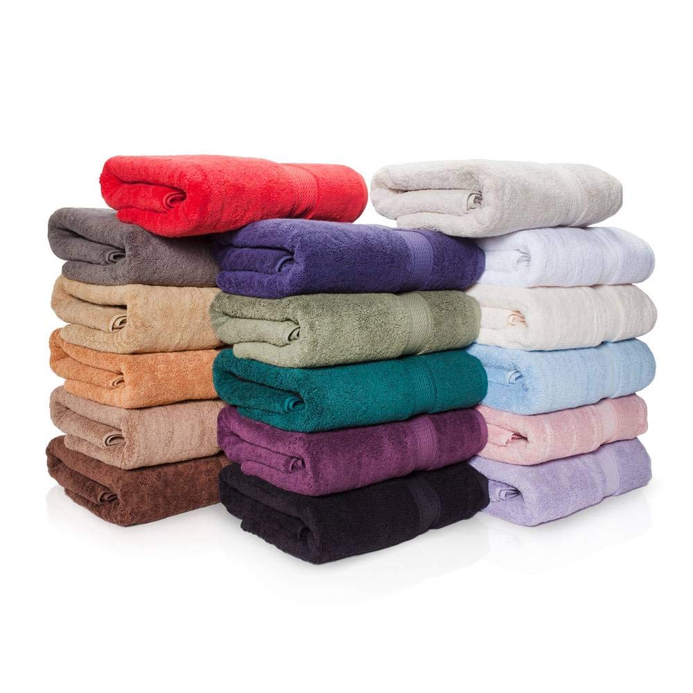 800 GSM 100% Egyptian Cotton 6-Piece Towel Set - Luxury Hotel Quality Bath Towels (2x30