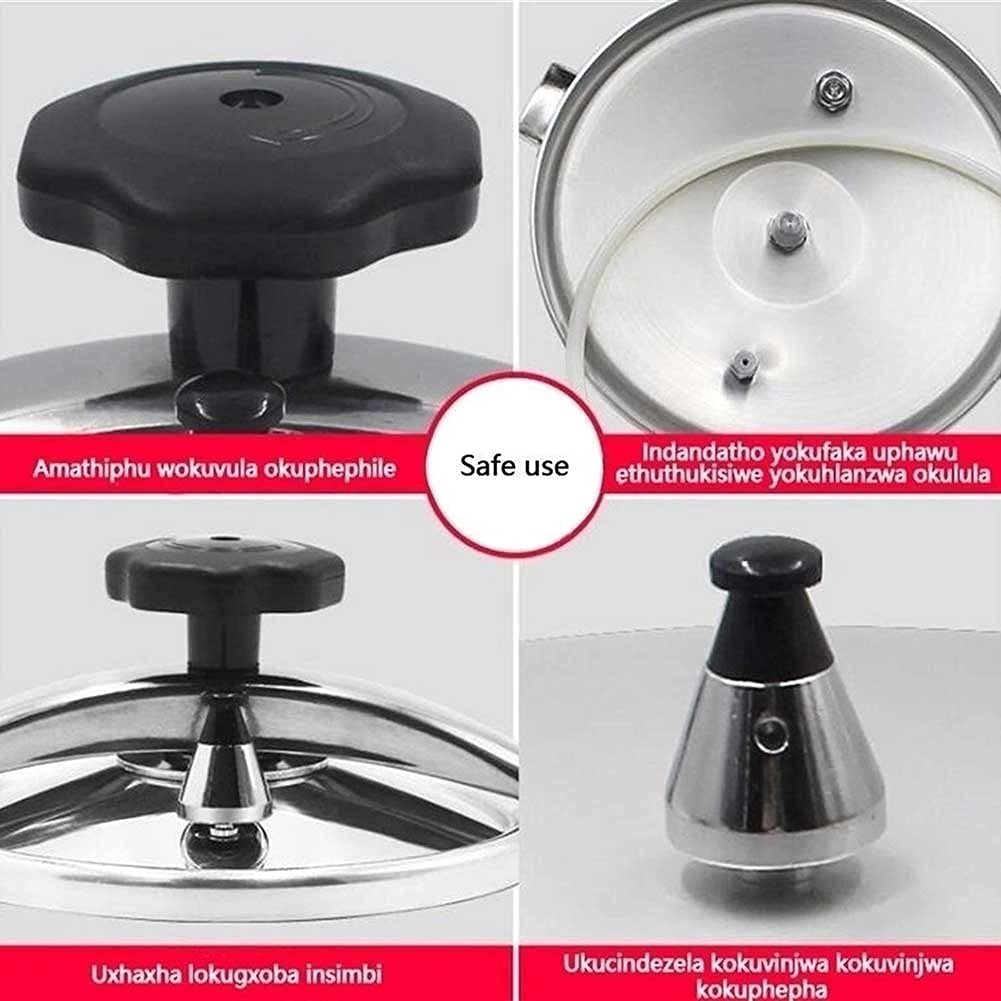 7L Large Capacity Pressure Cooker with Explosion-Proof & Anti-Scald Insulated Handle - Safe Kitchen Cooking Utensil for Fast Meals, Soups & Stews - Perfect for Home Chefs & Meal Prep