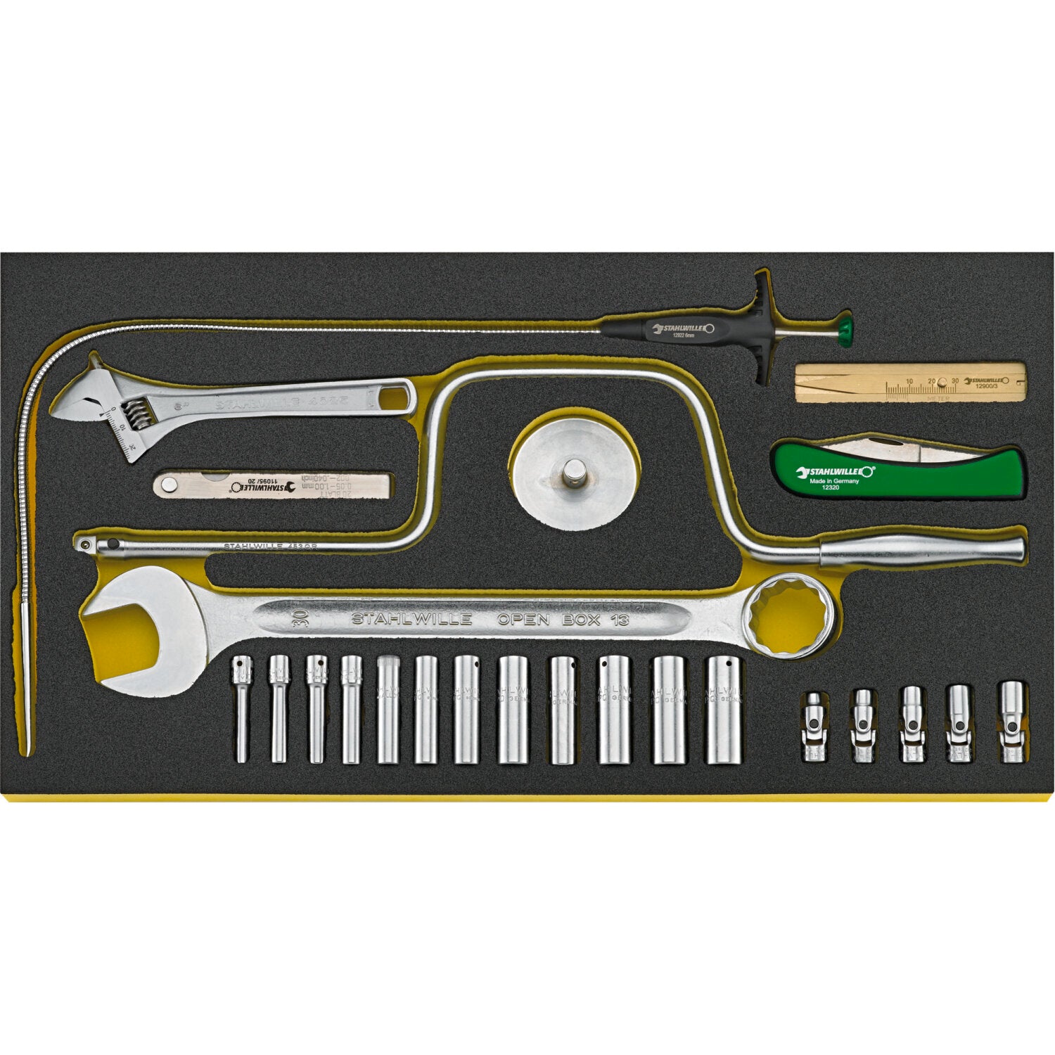 Stahlwille 96831101 Professional Tool Set - High-Quality Assorted Hand Tools for Mechanics & DIY Projects - Perfect for Home Repair, Automotive Work & Workshop Use