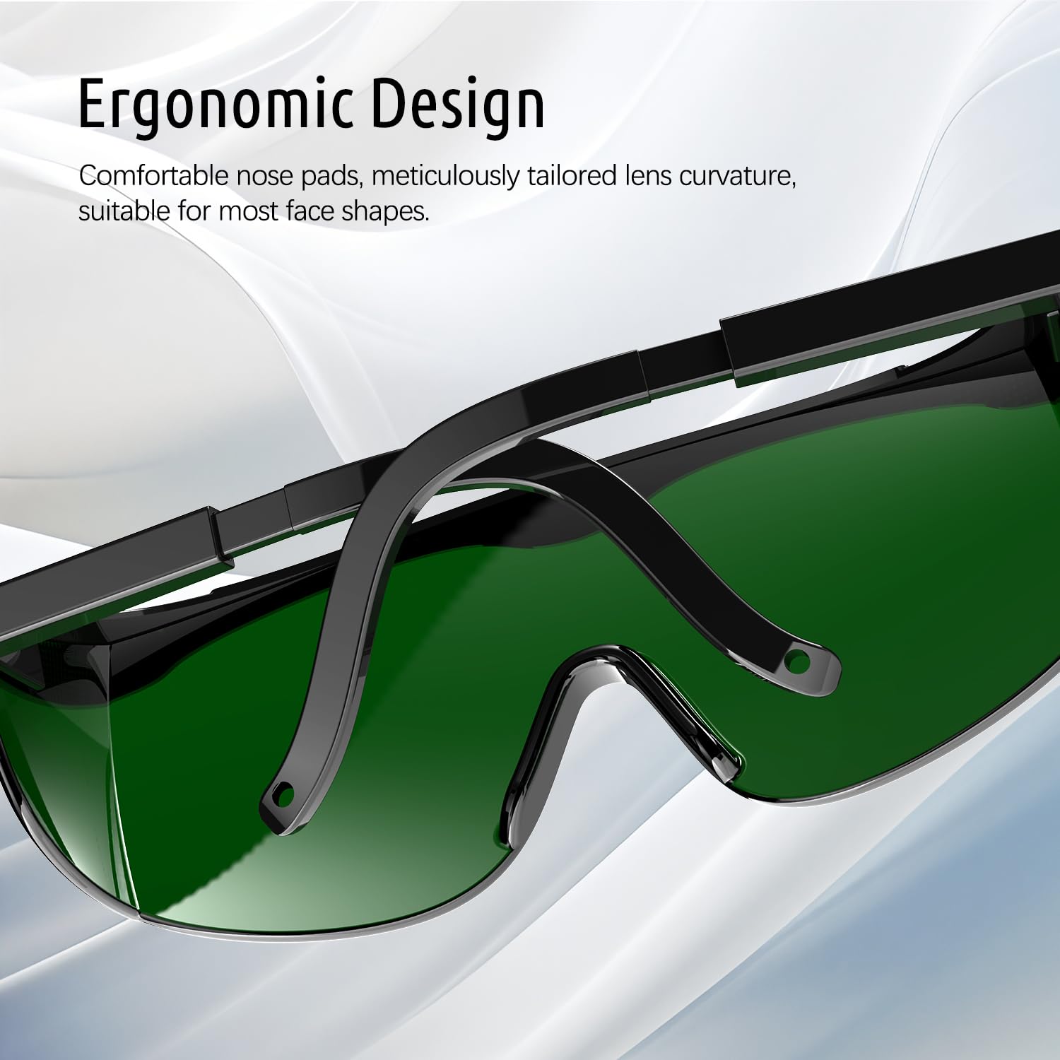 IPL Safety Glasses 200-2000nm - Laser Eye Protection Goggles with Anti-Fog & UV400 Filter, 2.5mm Thickened OD4+ Lens for Hair Removal, Tanning - Perfect for Home IPL Devices and Professional Salon Use