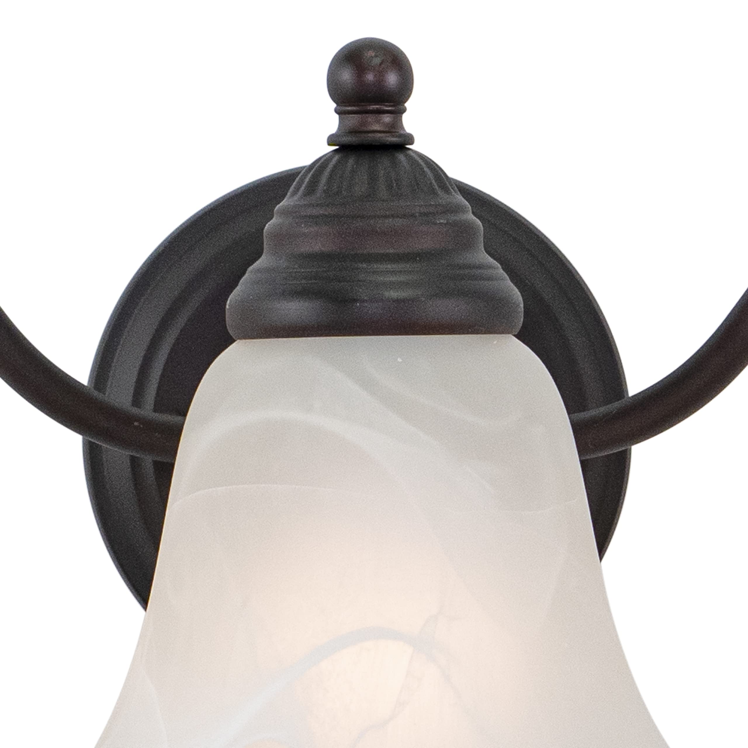 Stanford 3-Light Bronze Bathroom Vanity Light Fixture - Perfect for Modern Bathroom Lighting & Vanity Mirror Illumination