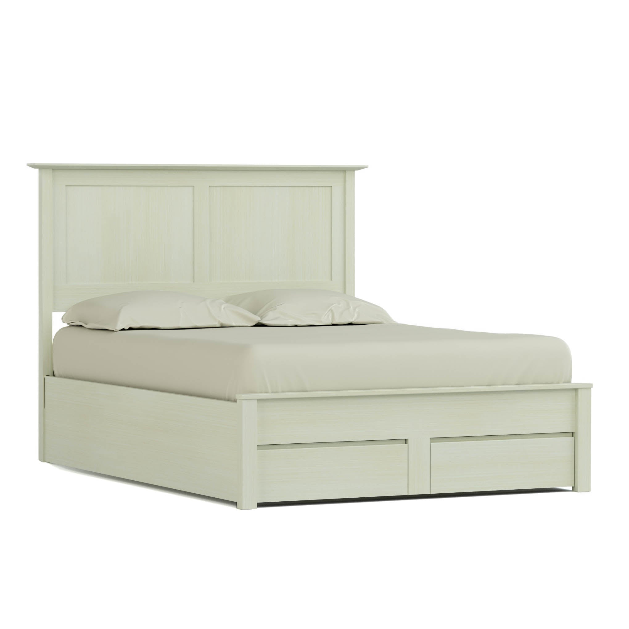 Gable Road Storage Bed - Queen Size Platform Bed with Underbed Storage Drawers for Small Spaces | Perfect for Apartments, Dorms & Guest Rooms