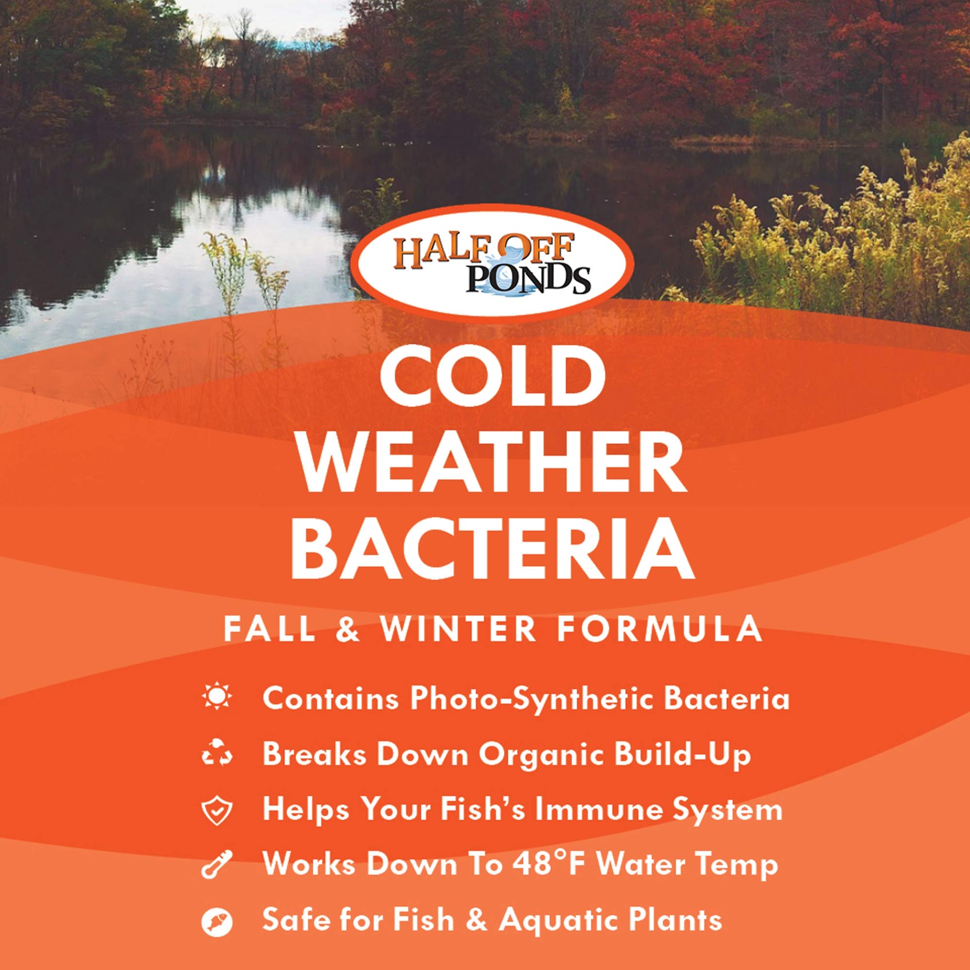 Pond Winterization Kit - Medium Fall & Winter Bundle with Vacuum, Net, Deicer, Cold Weather Fish Food & Bacteria | Ideal for Backyard Ponds, Water Gardens & Koi Ponds During Cold Seasons
