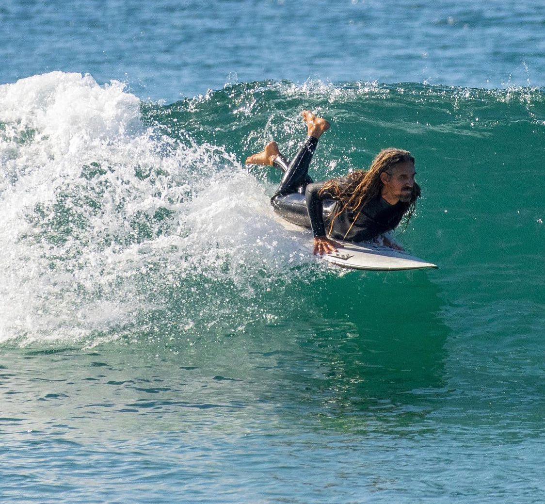 FCS II Rob Machado Sunday Single Fin Surfboard Fin - Camo Design for 7'0