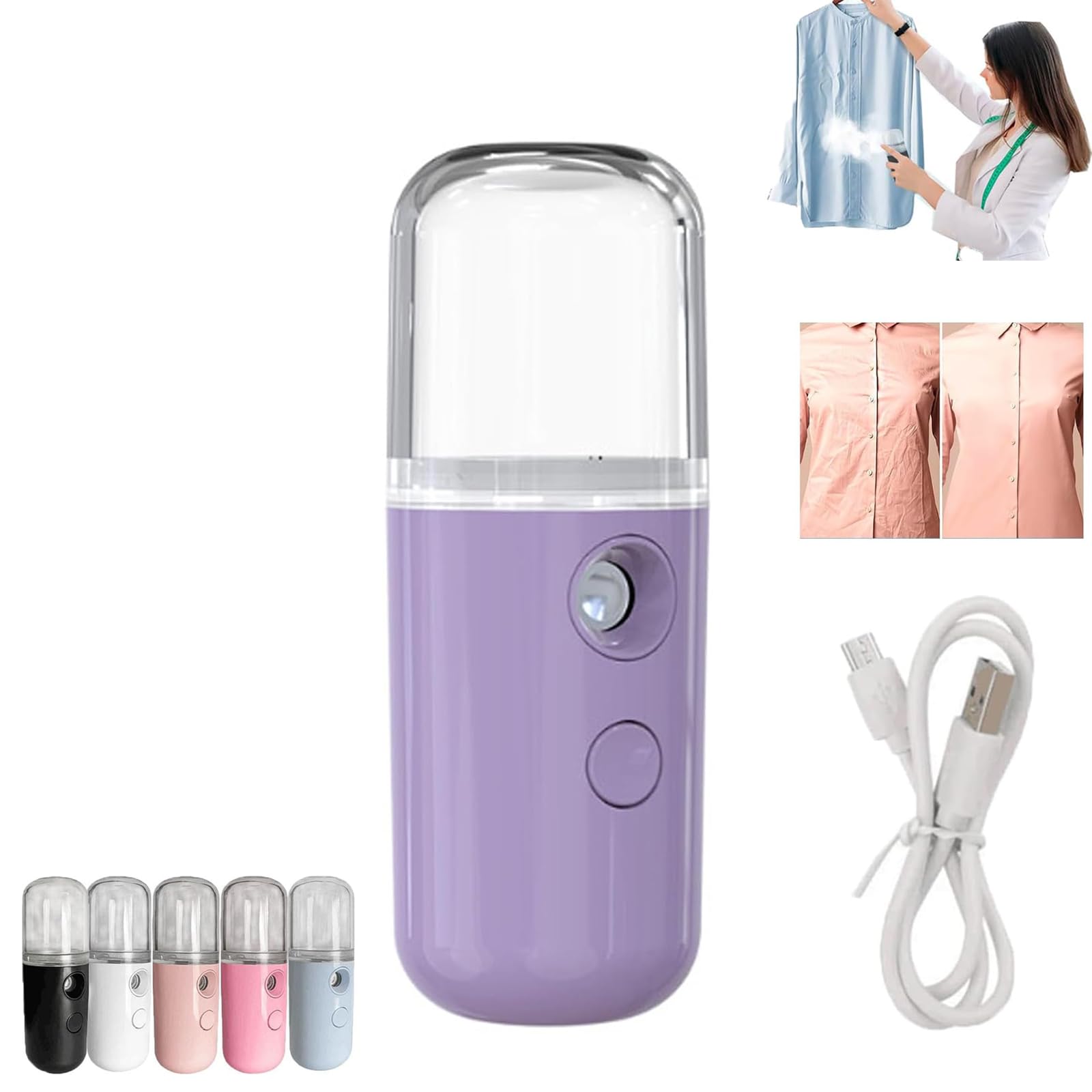 Easy Care Sunshine 15s Heat Up Mini Travel Steamer - Cordless Handheld Garment Steamer for Wrinkle Removal | Portable Clothes Steamer for Travel, Business Trips & Home Use