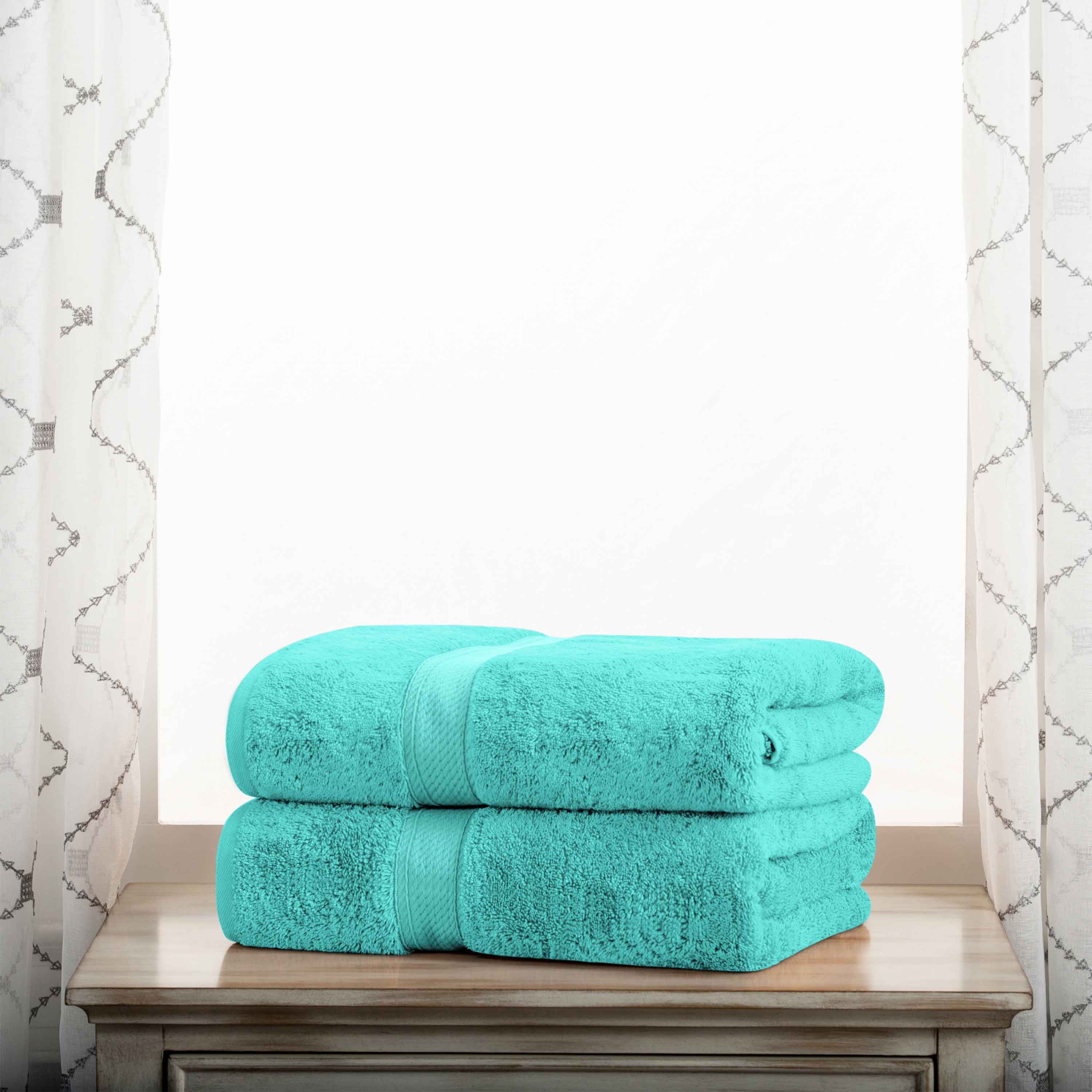 Premium Egyptian Cotton Bath Towel Set - Ultra Soft, Absorbent & Heavyweight 2-Piece Set for Spa, Bathroom & Luxury Home Use