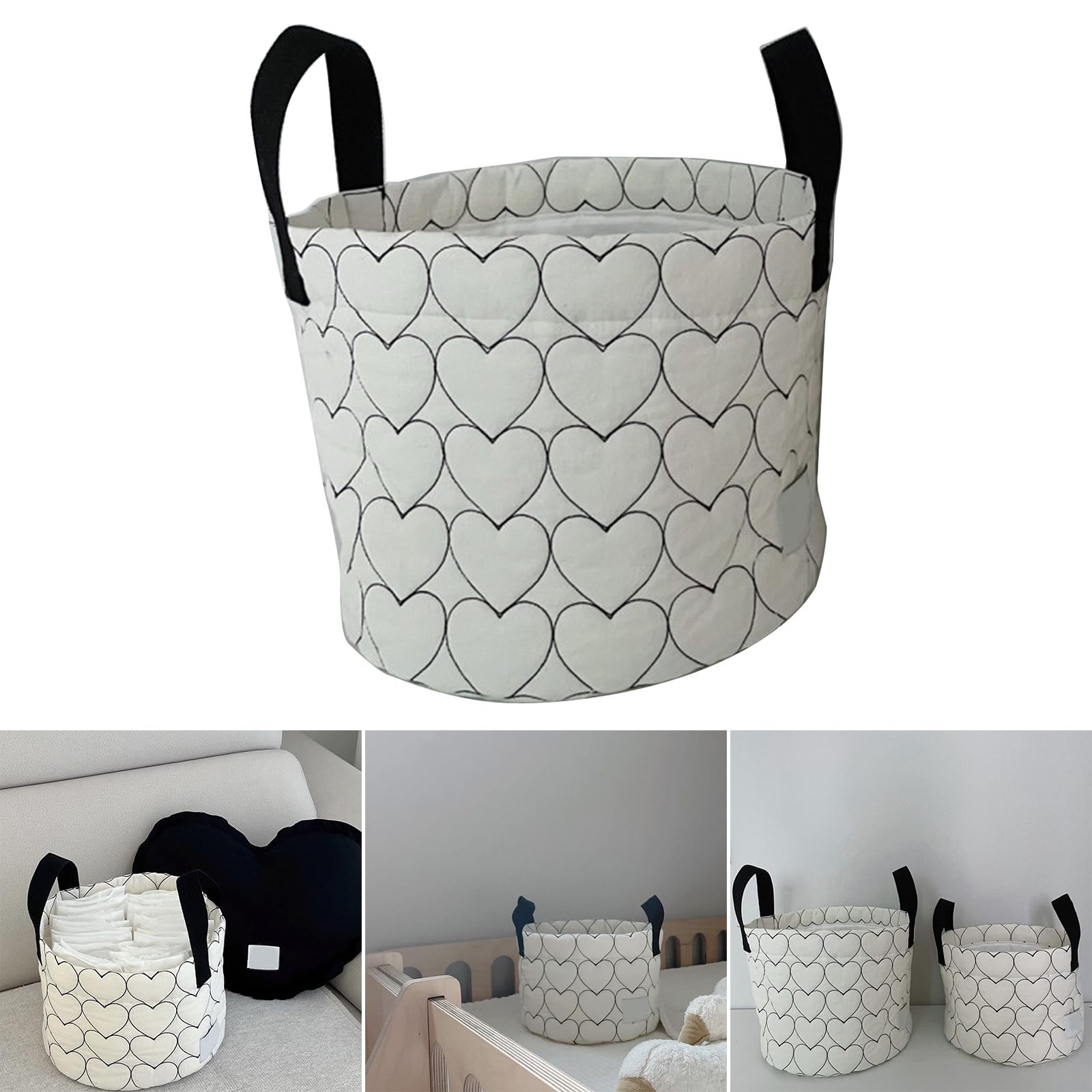 BLULILY Waterproof Baby Diaper Storage Bag - Large Capacity Organizer for Diapers, Toys & Baby Essentials - Perfect for Nursery, Travel & On-the-Go Parents