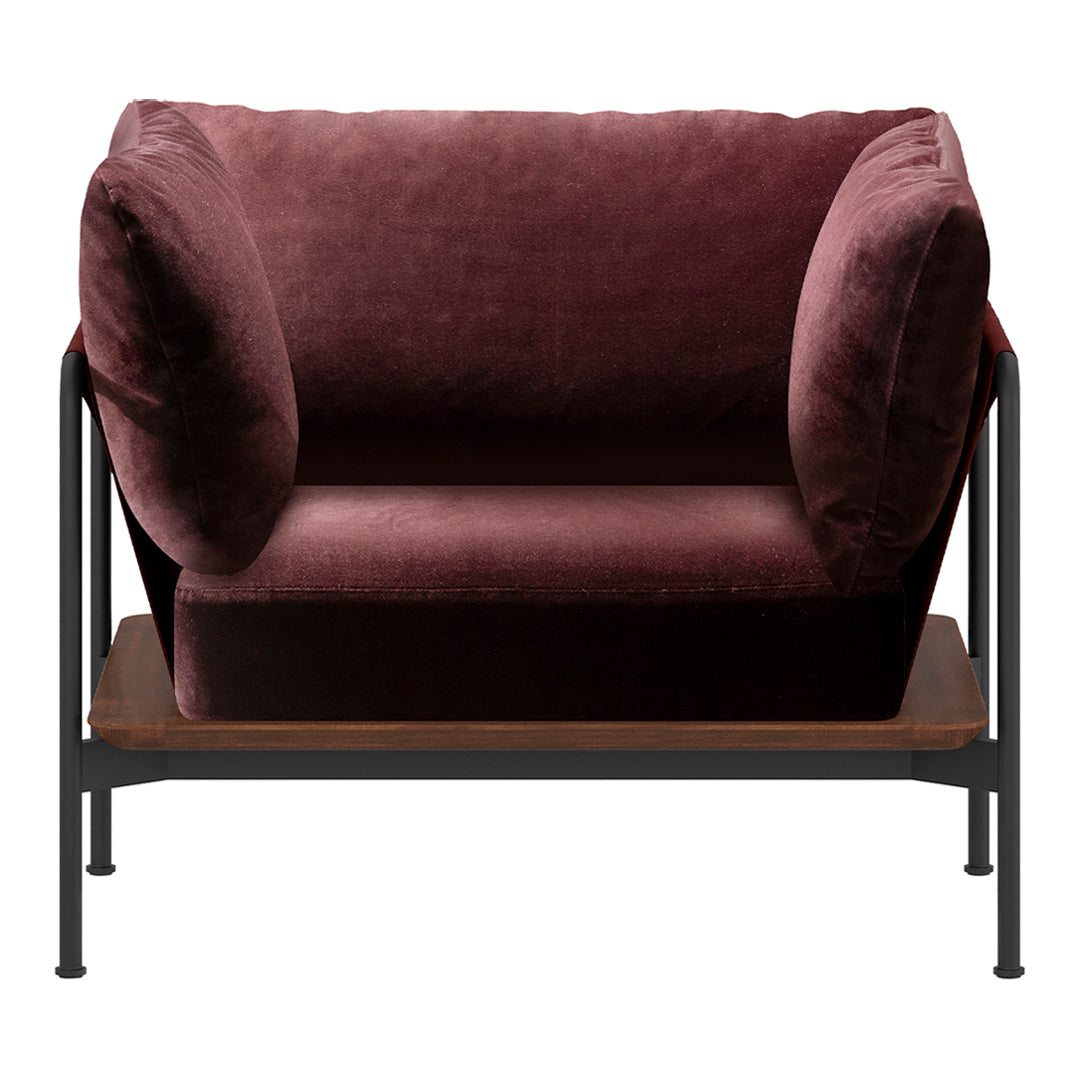 Premium Crawford Lounge Chair 2.0 - Modern Accent Chair with Comfortable Cushions & Sturdy Wooden Frame - Perfect for Living Room, Bedroom or Office Reading Nook