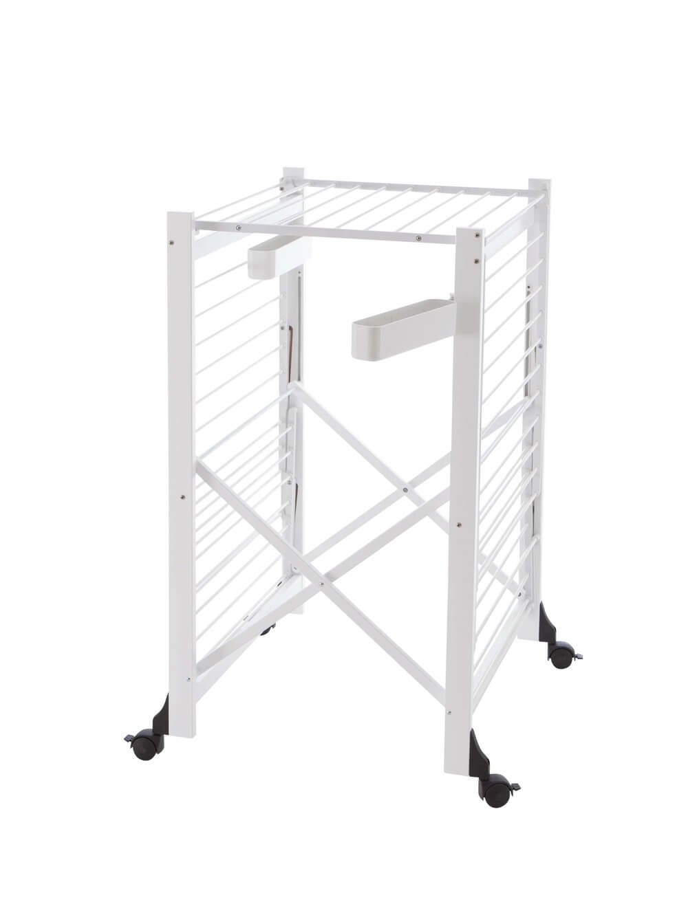 Gabbiano Foldable Clothes Airer Drying Rack - White | Space-Saving Laundry Drying Solution for Apartments, Dorms & Small Spaces
