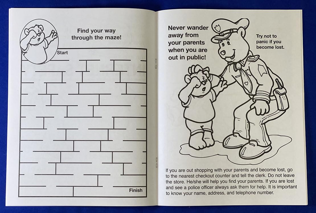 ZOCO Stranger Danger Custom Coloring Books - 250 Bulk Pack (No Crayons Included) - Kids Educational Activity Books for Safety Awareness - Perfect for Classroom, Daycare & Homeschool Learning