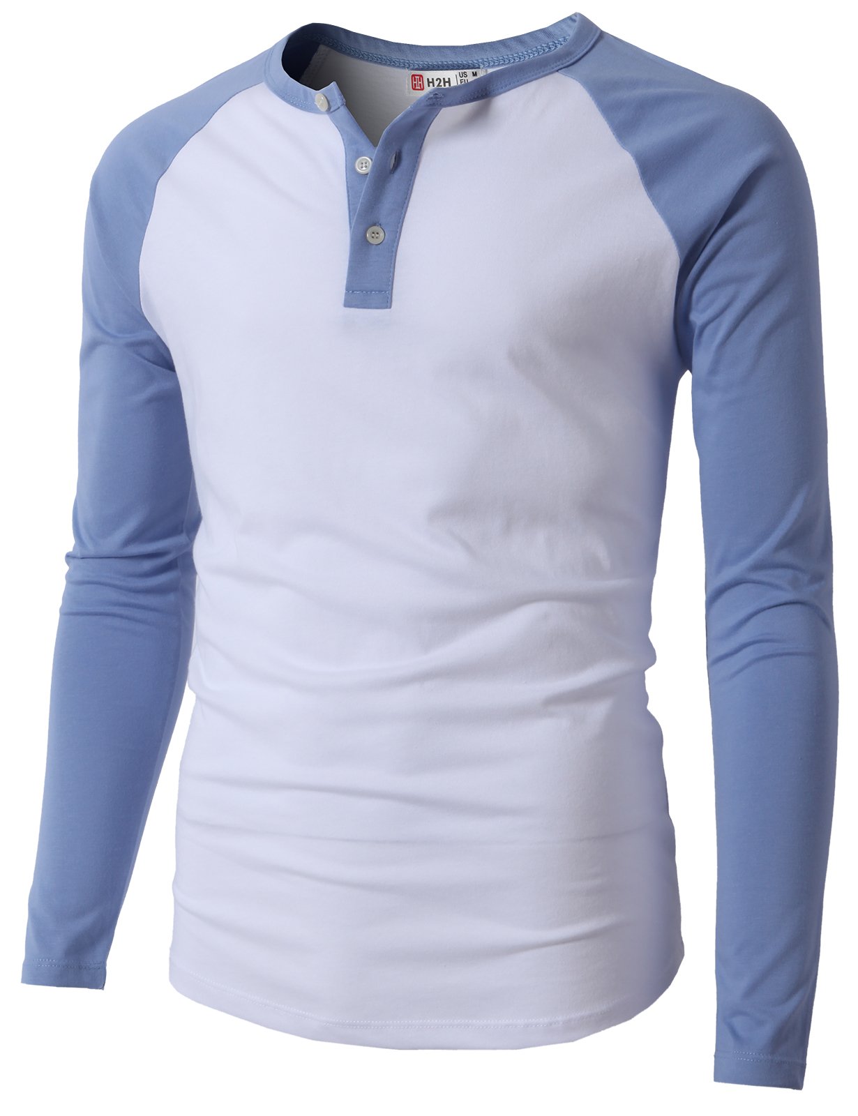 Men's Casual Slim Fit Henley Shirts - Raglan Long & 3/4 Sleeve Baseball Tees | Breathable Jersey Fabric for Everyday Wear, Gym & Outdoor Activities