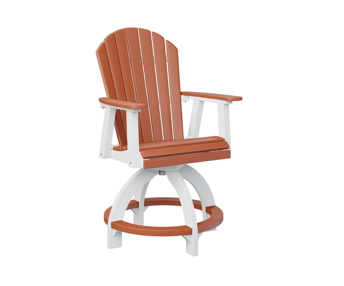 Berlin Gardens Comfo Back Swivel Counter Chair - Adjustable Height Bar Stool for Kitchen Island, Breakfast Nook & Home Decor - Comfortable Modern Seating for Dining & Entertaining