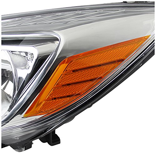 Chrome Clear Amber Headlights for Ford Focus S/SE 4-Door - High Performance Replacement Headlamps for Enhanced Night Driving Safety