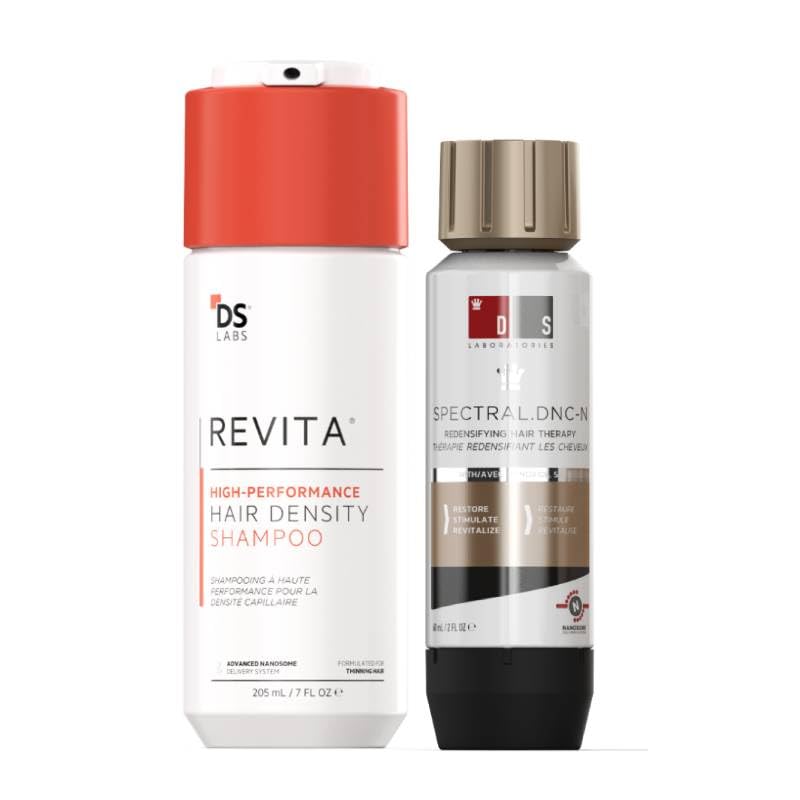 DS Laboratories Revita Shampoo & Spectral.DNC-N Hair Growth Serum Set - Clinically Proven Hair Loss Treatment for Men & Women, Thinning Hair Regrowth Solution - Perfect for Daily Use at Home & Salon Treatments
